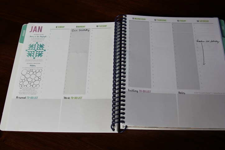 The Quilter's Planner is closer, but still not quite there.