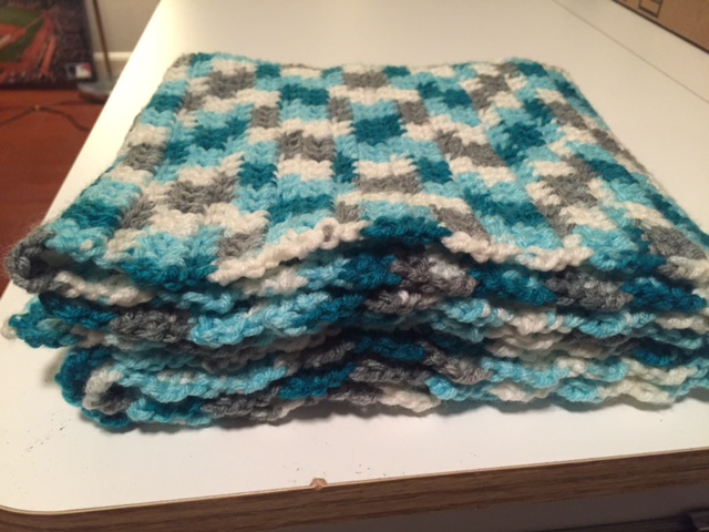 Crocheted Scarf Folded